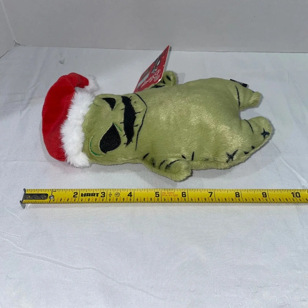 Disney Nightmare Before Christmas Oogie Boogie Santa Hat Holiday Squeaky Dog Toy